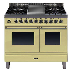 ILVE Roma Dual Fuel Freestanding Range Cooker Cream